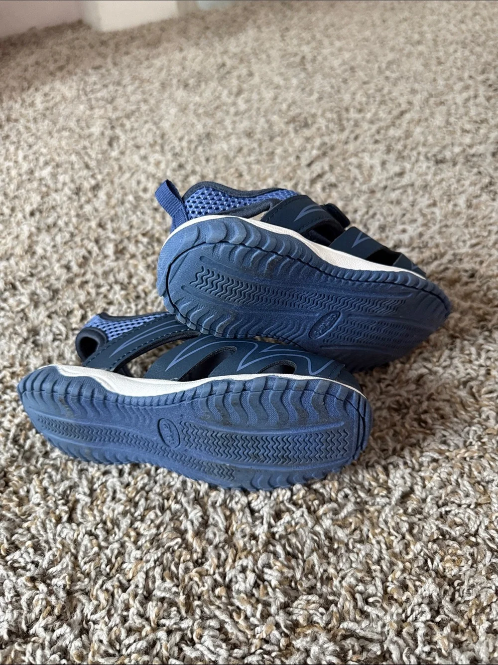 Carter's Navy and Orange Boys' Sneakers